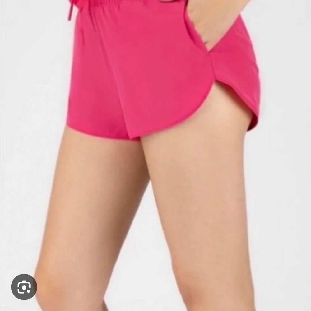 90 Degree By Reflex Women's Hot Pink Athletic Shorts-Raspberry Sorbet. Large.